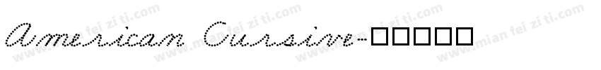 American Cursive字体转换